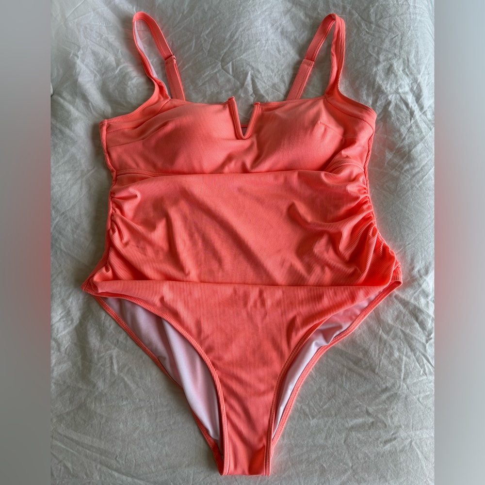 SHEIN Coral One Piece Swimsuit